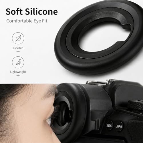 Extended Z8 Z9 Zf DK-33 Eyepiece, Round Soft Silicone Camera Eyecup - Image 3