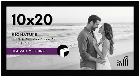 Americanflat 10x20 Picture Frame - Engineered Wood - Black by Americanflat