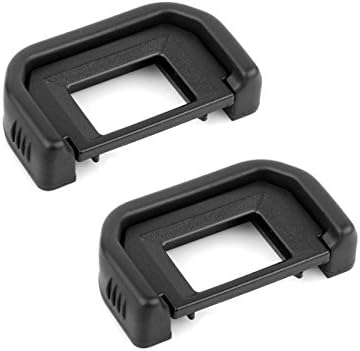 CEARI [2 Pack] EF Rubber Eyecup Eyepiece Viewfinder for Canon Rebel XS XSi XTi XT SL1 T1i T2i T3i T3 T4i T5i DSLR Camera + Microfiber Clean Cloth by Unknown