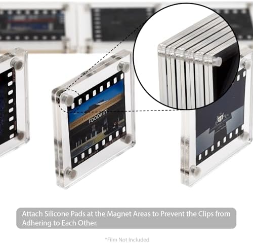 Premium Acrylic Magnetic Reversal Film Holders, 6 Packs Archival Storage High Transparency Display Holder for Reversal Film 35mm - Image 5