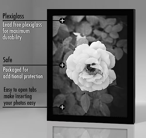Americanflat 6x8 Picture Frame 5-Pack - Slim Molding - Black - Image 3