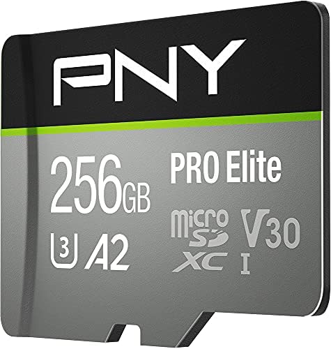 PNY 256GB PRO Elite C10 U3 V30 A2 microSDXC Flash Memory Card, 4K UHD - Image 2