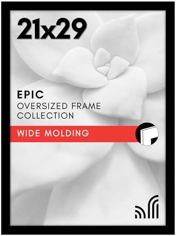 Americanflat 21x29 Poster Frame - Engineered Wood - Black by Americanflat