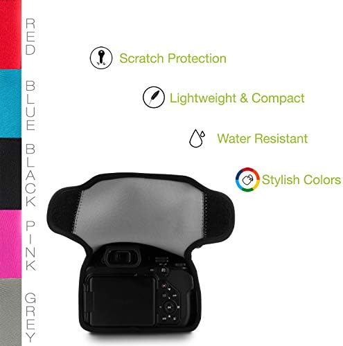MegaGear MG1532 Nikon Coolpix P1000 Ultra Light Neoprene Camera Case - Gray, Compact - Image 2