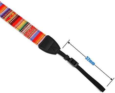 Camera Strap Canvas Rainbow Shoulder Strap with Quick Release Buckles - Image 6