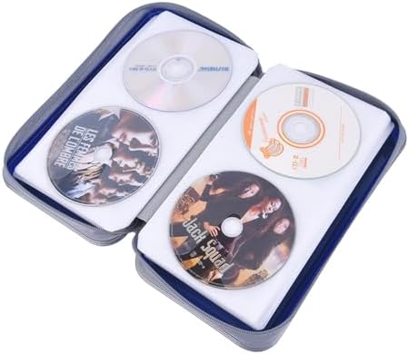alavisxf xx CD Case, 96 Capacity Hard Plastic Organizer Wallet for Car - Image 3