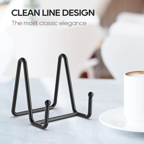 3 Pack 3 Inch Plate Stands for Display - Metal Picture Stand Plate Holder - Image 3