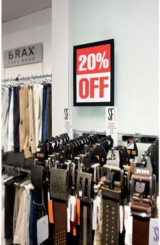 Durable Duraframe Sign Holder, Self-Adhesive, Black, Half-Letter, 2 Pack - Image 5