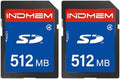 SD Card 512MB (2 Pack), Class 4 Flash Memory Cards MLC Stanard Secure Digital Cards, 512MB(2pc) by elecacc