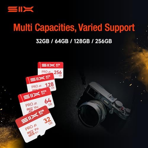 SIX M100 64GB Micro SD Card Read Up to 100MB/s - A1, U3, V30 Support 4K UHD microSDXC Memory Card 64GB with Adapter for Android Phones, Tablets, Dash Cams, Action Cameras, Drones, Gaming Consoles - Image 4