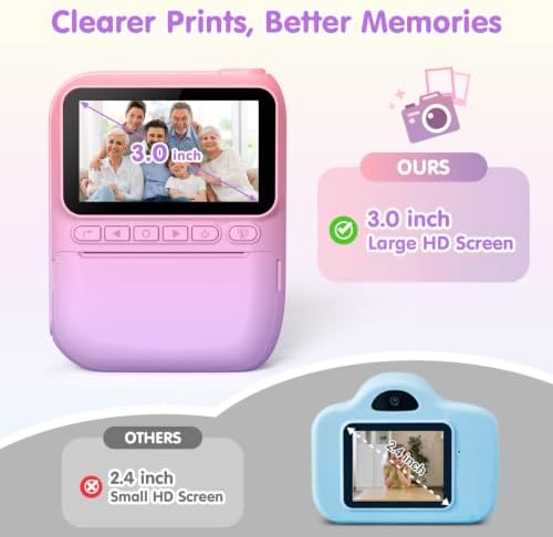 Gofunly HD Instant Print Camera: Printed Photos Clear No blurriness - Image 3