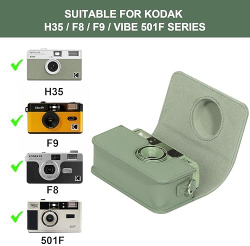 Camera Case for KODAK EKTAR H35 H35N Half Frame Film Camera, Green - Image 2