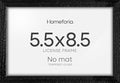 Homeforia 5.5x8.5 White Oak Business License Frame, High-End Wood, Glass by Homeforia
