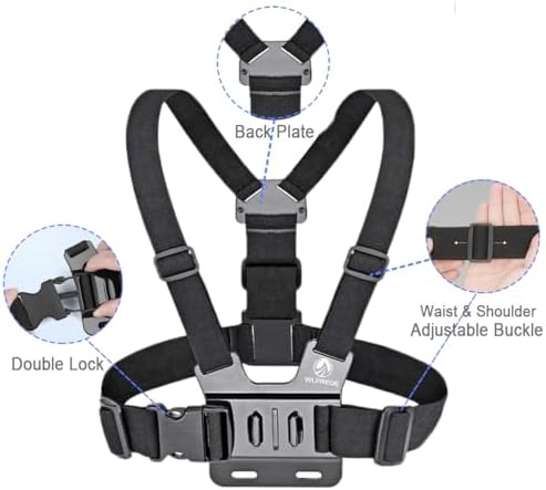 Adjustable Phone Chest Mount&Head Strap Kit,Quick-Release Harness for POV - Image 3