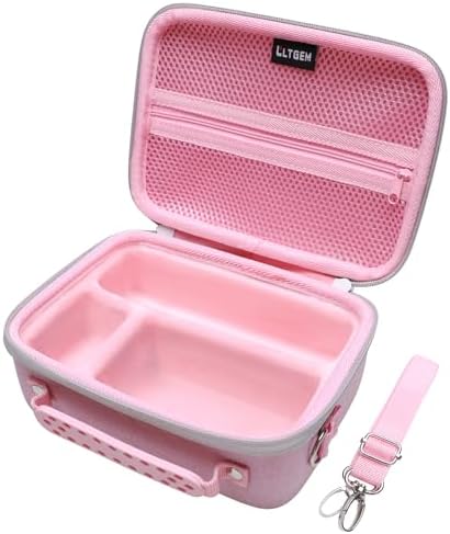 Camera Case Compatible with Sony Alpha ZV-E10 / ZV-1F / ZV-1 / ZV-1 II Vlog Camera with Shoulder Strap by LTGEM, Fits Vlogger Accessory Kit Tripod and Microphone, Pink by LTGEM