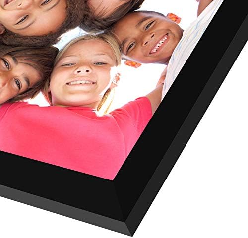 Americanflat Hinged 4x6 Picture Frame with Shatter-Resistant Glass - Double Picture Frames with Engineered Wood - Signature Collection - Photo Frame for Tabletop Display - Black - Image 7