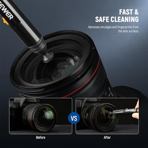 NEEWER 6 in 1 Camera Lens Cleaning Kit for Electronics, Phones, Tablets, 3X Double Head Lens Brush Pen + 2X 24mm Full Frame Sensor Swab + 1x Cleaning Cloth, HM-48 - Image 4
