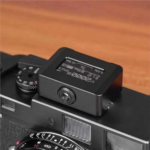 Camera Light Meter, Photography Light Meter, Exposure Indicator, OLED Screen, Cold Shoe Mount, Adjust ISO, Aperture and Shutter Speed Photography, 30° Average Metering (Black) - Image 7