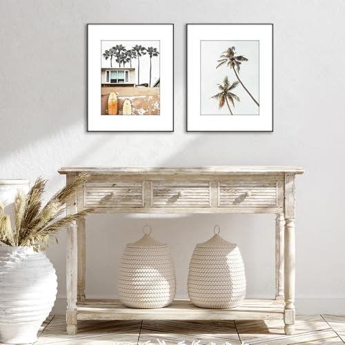 Americanflat Front Loading 16x20 Picture Frame with Shatter-Resistant Glass - Set of 2 - Use as 11x14 Frame with Mat - Metropolitan Collection - Photo Frames for Wall Display - Black - Image 6