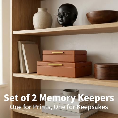 Decorative Storage Boxes with Lids Set-2 Store Photos, Letters Memory Box - Image 3