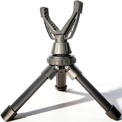 Portable Shooting Tripod with 360° Rotating & Removable V Yoke - Adjustable Height Rifle Rest Stand for Hunting, Target Shooting, Binoculars, Cameras & Outdoor Activities by Jalarox
