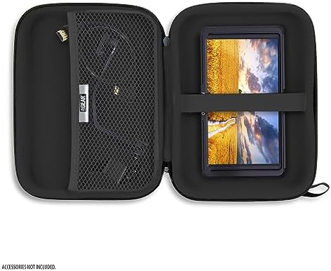 USA Gear 7.5 Inch Camera Field Monitor Card - Hard Shell Portable Camera Monitor with Scratch Resistant Interior Fits FEELWORLD P6XL, FEELWORLD S55 V3, Atomos Shinobi, NEEWER F700 & more (Galaxy) - Image 3
