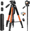 Tripod for Camera, 72" Tall Camera Tripod & Monopod with Remote, Professional Heavy Duty Compact Camera Stand for Phone, DSLR, Spotting Scope, Telescope, Binocular by Victiv
