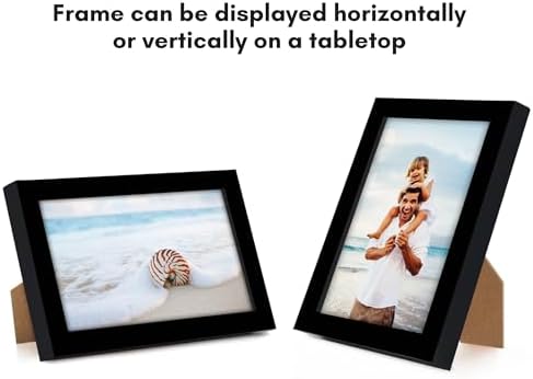 Americanflat 3x5 Picture Frame - Slim Molding - Black - Image 4