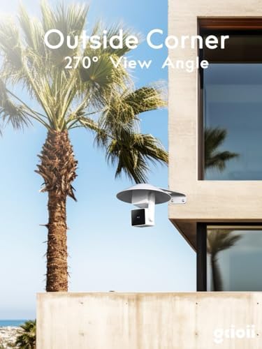 Gcioii Wall Mount for WYZE Cam Pan V3 & Cam Pan V4, Weatherproof Cover and Outside Corner Accessories, Reduce Blind Spots (1 Pack White,Camera not Included) - Image 5