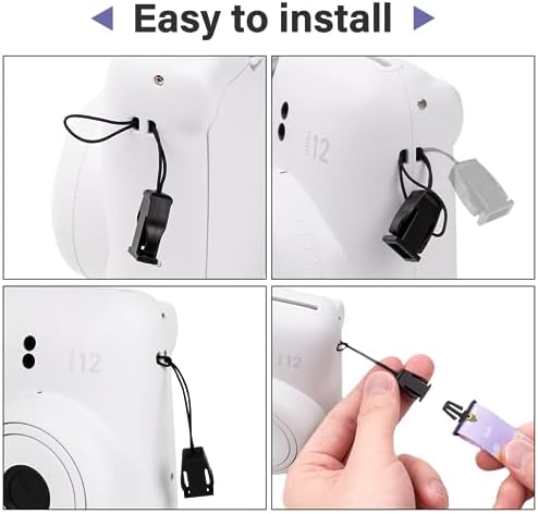 VOVMOEYA Camera Strap,Cute Camera Lanyard Neck Strap,iPad Strap,Cute Camera Strap for Fujifilm mini Camera Kodak Smile + Smile plus,purple - Image 4