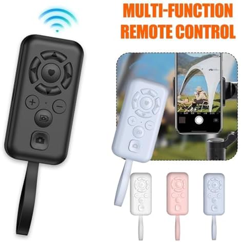 Bluetooth Remote Control for TikTok Scrolling, Wireless Camera Shutter with Zoom, Page Turner for Kindle App, PPT Clicker for iPhone Android iPad, Rechargeable Phone Remote, Pink - Image 5
