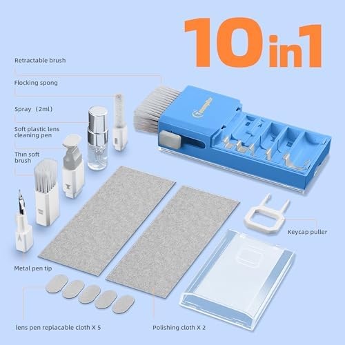 Keyboard Cleaning Kit, All-in-One Laptop & Computer Screen Cleaner, SkyBlue - Image 4