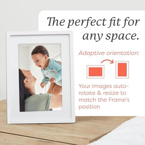Skylight Digital Picture Frame, Load from Phone Capability, 10" White - Image 6