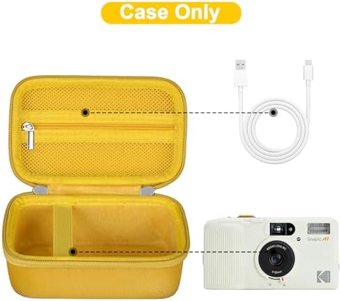 Canboc Carrying Case for KODAK EC35/ KODAK EKTAR H35 Film Camera, Yellow - Image 2