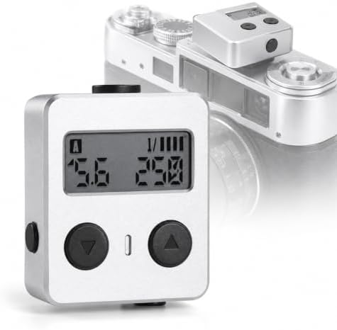 Lightweight Camera Top Light Meter, Ambient Light Digital Exposure Meter, Adjustable Shoe Mount, Ev Range 1–22, 30° Fov with OLED Display, for Film Cameras, Photography and Studio Use by Unknown