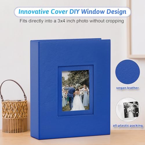 Popotop 4x6 Photo Album Holds 100 Pictures, Vegan Leather Hardcover - Image 2