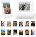 2x3 Photo Frames for Instax Mini EVO 13 12 Liplay SE Link 3 Camera Film, 3-inch Small Picture Frame for Mini 11 40 41 90 99 7+ Photo with Clear Protective Film (14-Packs Frosted Clear) by HIYQIN