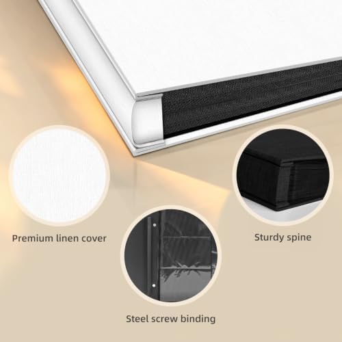 Popotop Photo Album 4x6 600 Pockets for Wedding Gifts,Linen Hardcover Picture Albums for Family Anniversary Baby Vacation Pictures - Image 4