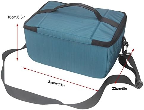 Koolertron Dslr Camera Insert Bag Purse Universal Liner Lens Pouch Partition Protective Cover Waterproof Sleeve for Cannon/Nikon/Sony (Blue) - Image 5