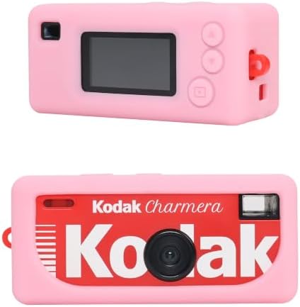 BOVKE Soft Silicone Case for KODAK CHARMERA Keychain Digital Camera, Pink by BOVKE