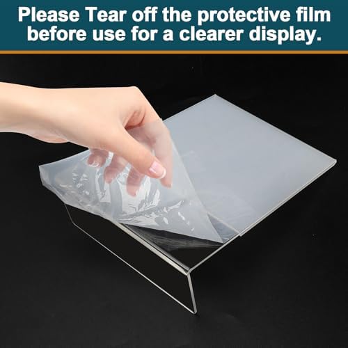 Acrylic Sign Holder 4x6, 22 Pack Clear Plastic Table Paper Display Stand, L-Shape Vertical Menu Holder Stand, Clear Picture Photo Flyer Display Stand for Restaurants, Store Show, Office Deskt - Image 5
