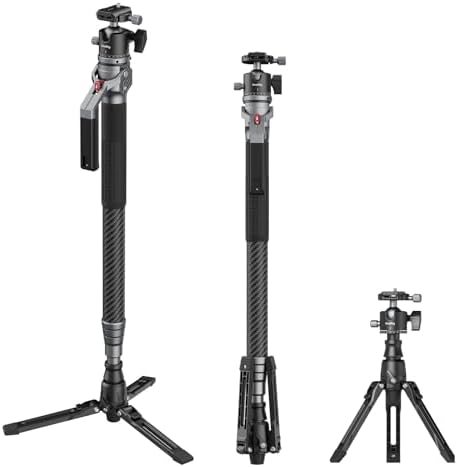 SmallRig 65.6"/ 166.5cm Carbon Fiber Ball Head Monopod for Camera by SmallRig