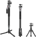 SmallRig 65.6"/ 166.5cm Carbon Fiber Ball Head Monopod for Camera by SmallRig