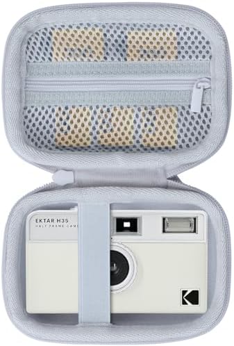 Lebakort Storage Case Compatible with KODAK EKTAR H35 / H35N / Ultra F9 / M35 / M38 Half Frame Film Camera (Off White Case) by Lebakort