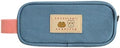 Monolike Unmatched Friends Butter Pencil Case, Blue - Structured Square Desk Organizer, Large Capacity Aesthetic Stationery Pouch & Makeup Brush Bag by Onlythingsilike