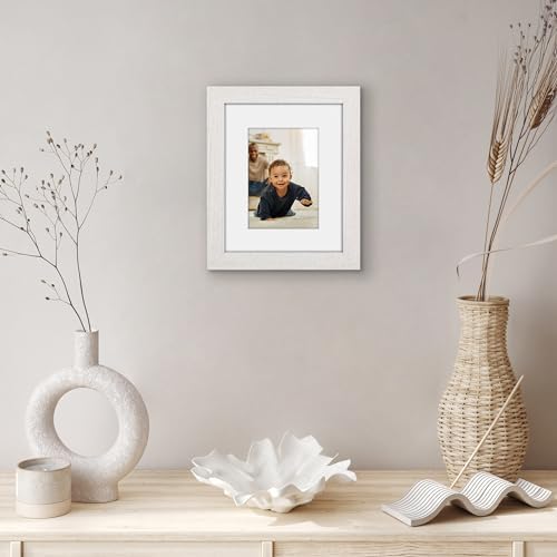 Americanflat 8x10 Picture Frame - Matted to 5x7 - Engineered Wood - White - Image 6