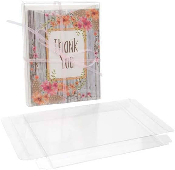 ClearBags Crystal Clear Greeting Card Boxes, 25 Pack, Box Case for Cards, Envelopes, Party Favors, Treats, Photo Storage, Gift Holder, Stationery Organizer, Small Business Packaging & Supplies, FB27A - Image 3