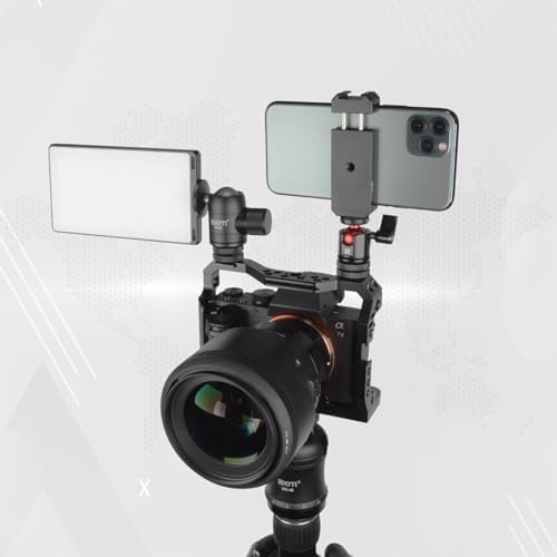 SIOTI Mini Ball Head Mount Adapter, with Hot Shoe Mont, Compatible with Monopod/Digital Card Camera/Microphone/Smart Phone/Action Camera/Flash/LCD (UM18) - Image 2