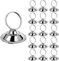 Urban Deco 16 PK Table Card Holder Place Card Holders Steel Card Holders for Photos, Food Signs, Memo Notes, Weddings, Restaurants, Birthday (Silver) by UrbanDeco