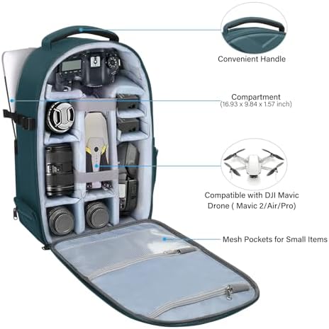 MOSISO Camera Backpack, Photography Camera Bag Waterproof Hardshell Case - Image 2